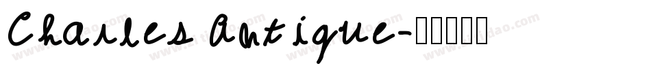 Charles Antique字体转换